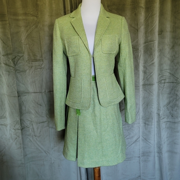 J. Crew Skirts Nwt Jcrew Wool Matching Skirt Blazer Set Poshmark